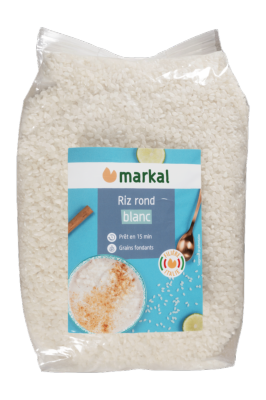 Riz rond blanc, Markal, 2kg