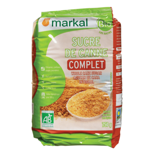 Sucre de canne complet, Markal, 750g*