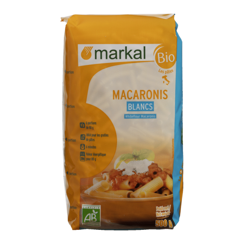 Macaroni blancs, Markal, 500g*