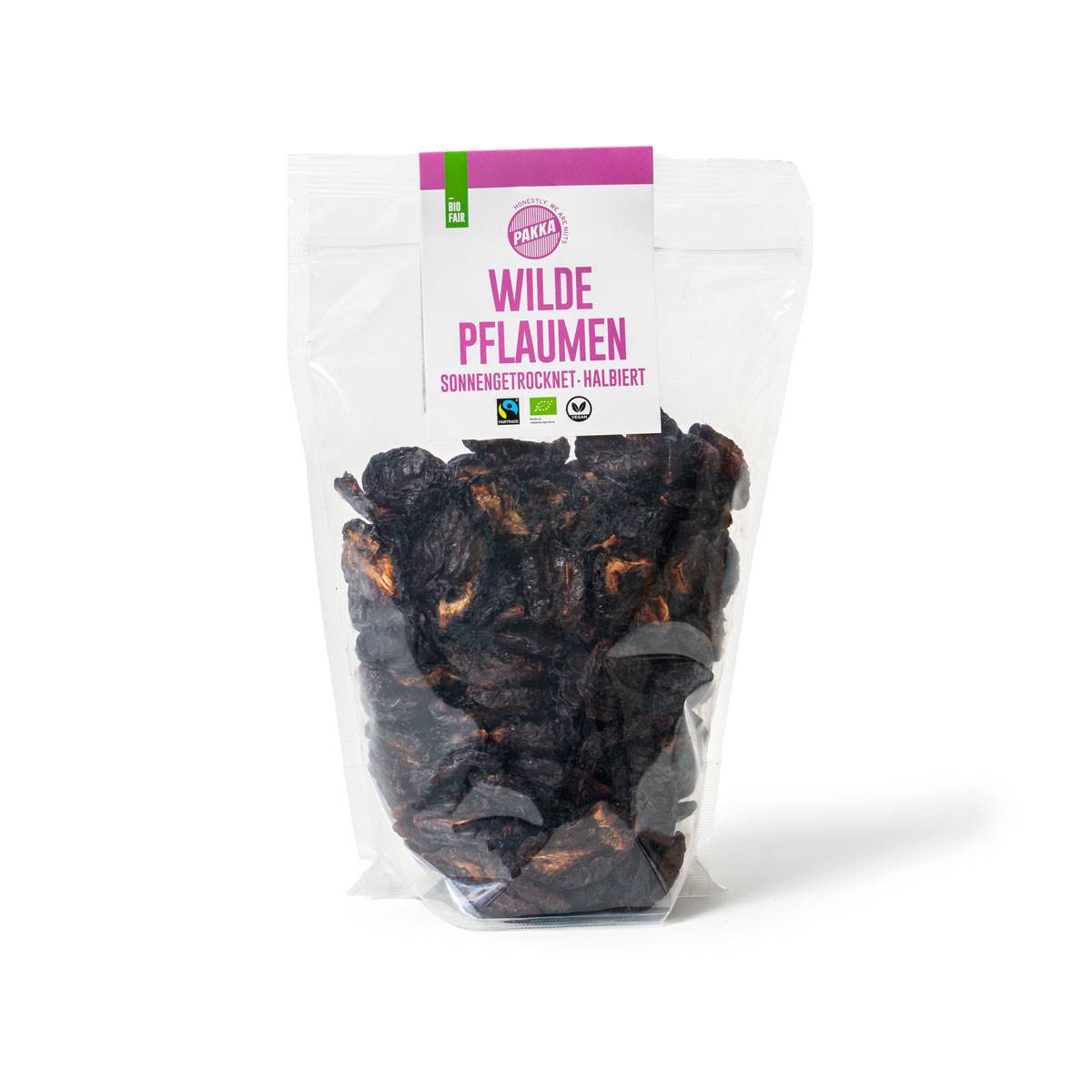 Pruneaux sauvages coupés en deux séchés au soleil, Pakka, 1kg*