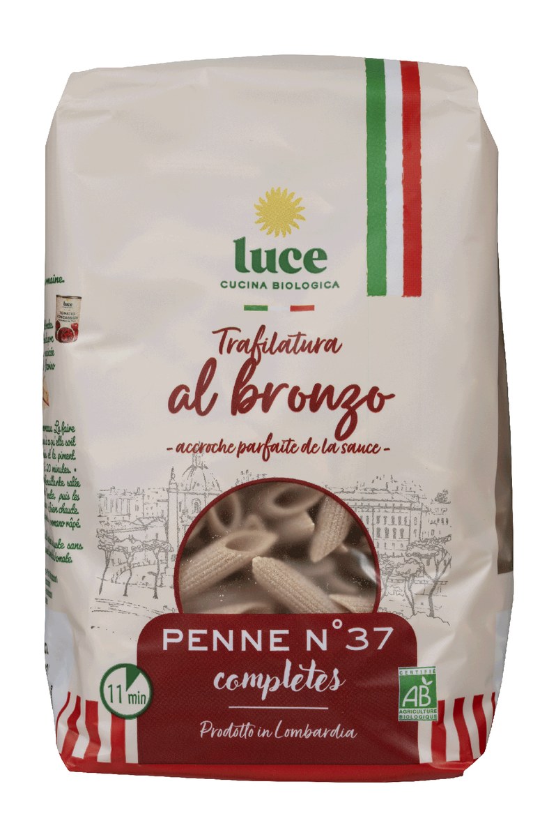 Penne complète bronze, Luce, 500g*