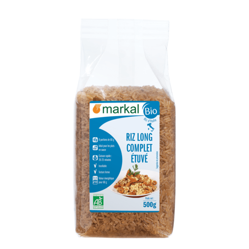 Riz long complet étuvé, Markal, 500g*
