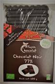 Tablette chocolat noir 77 %, Façon Chocolat
