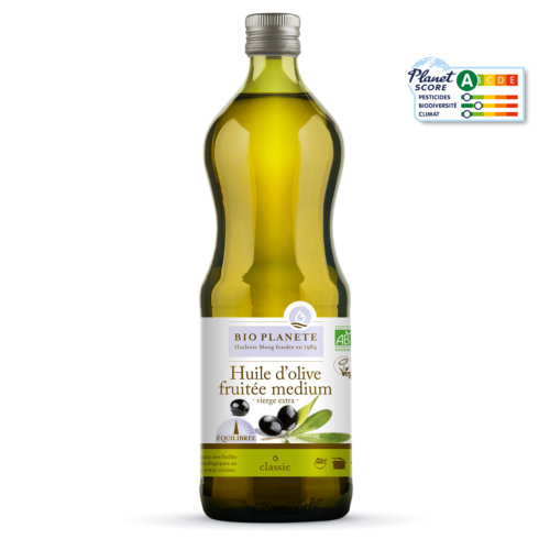 Huile d'olive vierge extra "fruitée" médium, Bio Planète, 1l*