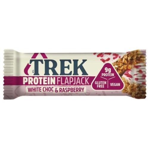 Protein Flapjack white choc & raspberry, Trek, 50g