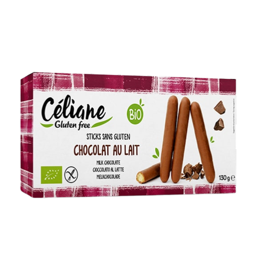 Sticks chocolat au lait, Céliane Glutenfree, 130g*