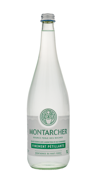 Eau de source pétillante, Montarcher, 1l