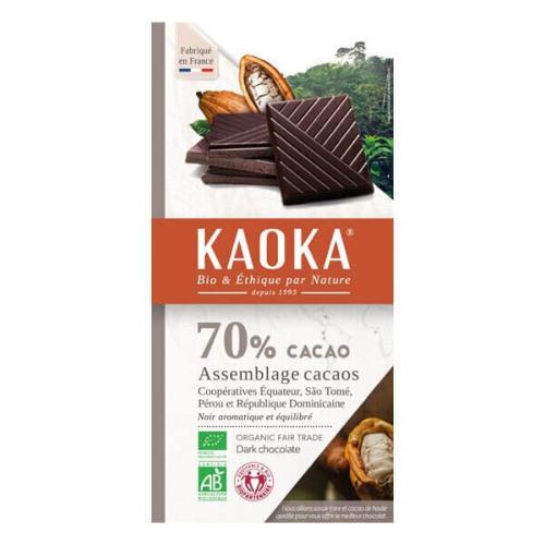 Chocolat noir 70%, Kaoka, 100g*