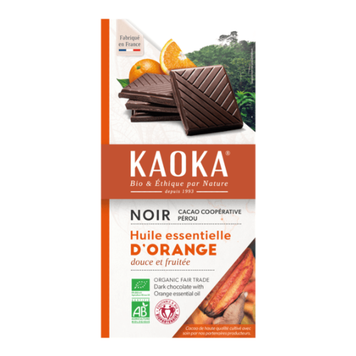 Chocolat noir orange, Kaoka, 100g*