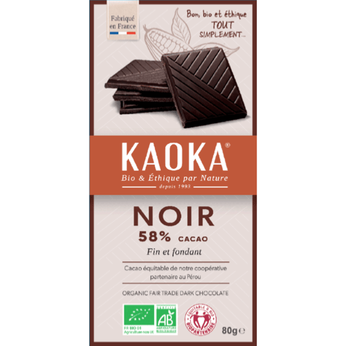 Simply noir 58%, Kaoka, 80g*
