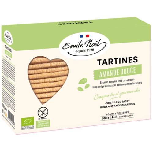 Tartines sans gluten Amande Bio, Emile Noël, 2X100g*