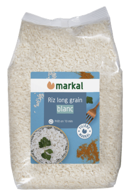 Riz long grain blanc, Markal, 2kg