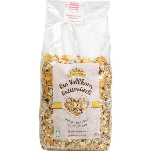 Muesli de base complet BIO (Label Knospe) Import, Leib und Gut, 600g*
