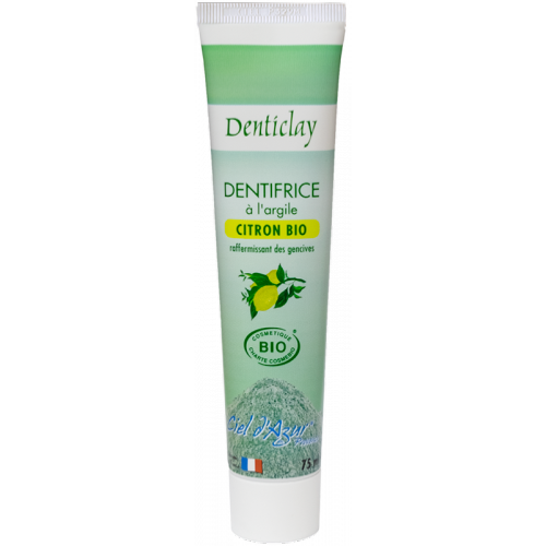 Dentifrice à l'argile et au citron, Ciel d'Azur, 75ml*