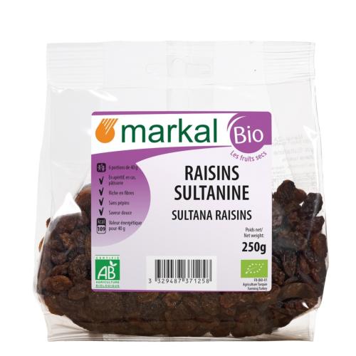 Raisins secs sultanines, Markal, 250g*