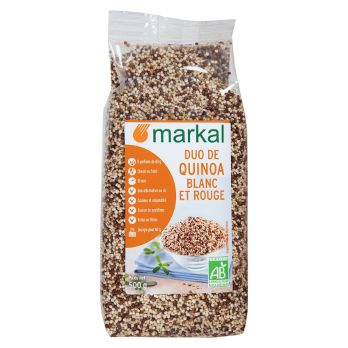 Duo de quinoa rouge et blanc, Markal, 500g*