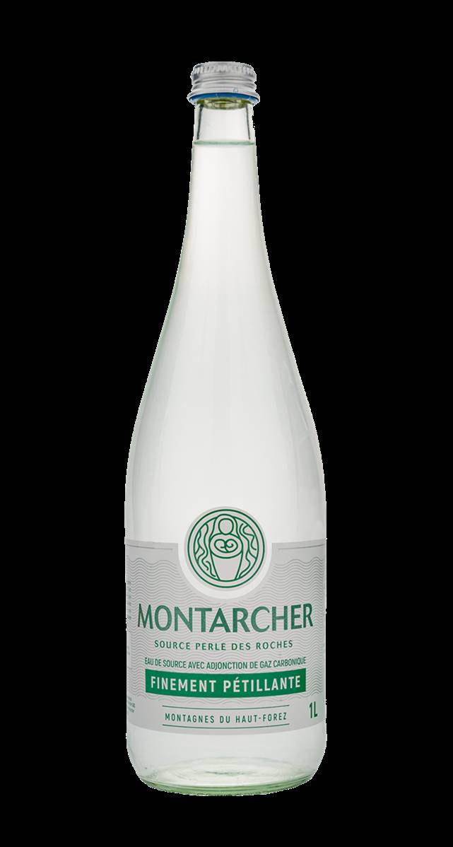 Eau de source pétillante, Montarcher, 1l