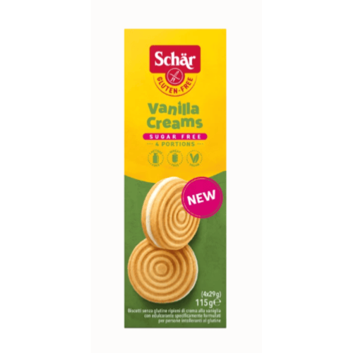 Biscuits à la crème vanille sans gluten, Schär, 115g