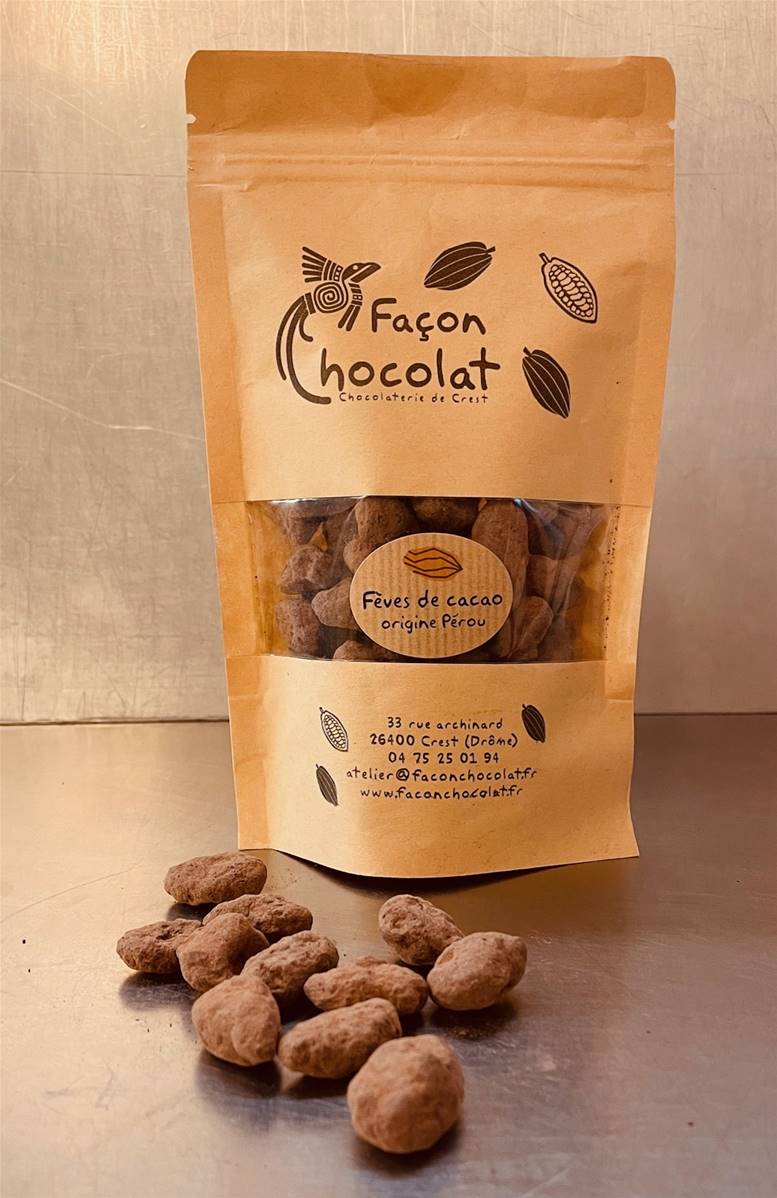 Fèves de cacao, Façon Chocolat, 120g*