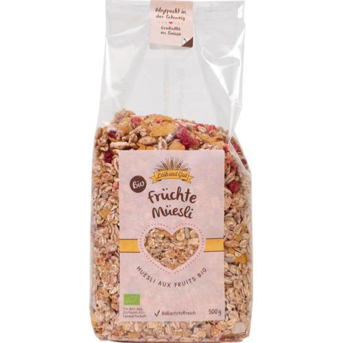 Muesli aux fruits BIO, Leib und Gut, 500g*