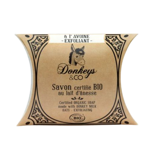 Savon au lait d'ânesse à l'avoine exfoliante, Donkeys & Co, 100g*