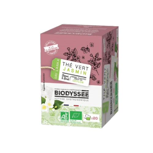 Thé vert au jasmin oriental, Biodyssée, 20pcs*
