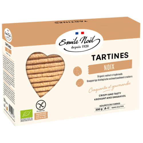 Tartines sans gluten Noix Bio, Emile Noël, 2x100g*