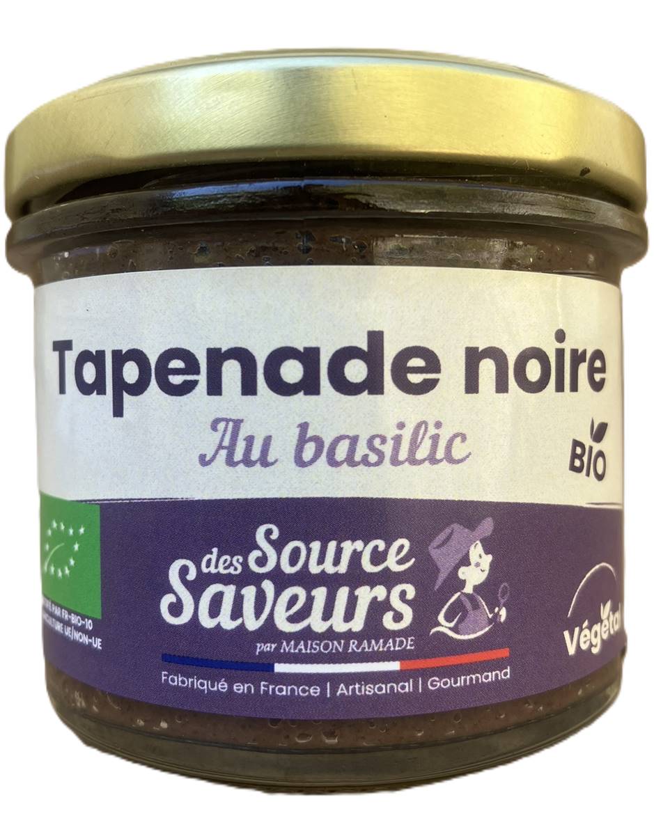 Tapenade noire au basilic, Pascal Ramade, 100g*