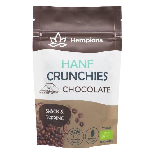 Chanvre Crunchies Chocolat Bio, Hempions, 50g*