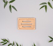 Porte-savon en bambou - rectangle
