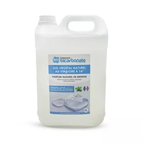 Gel végétal au vinaigre 14 ° menthe, Compagnie du bicarbonate, 5l