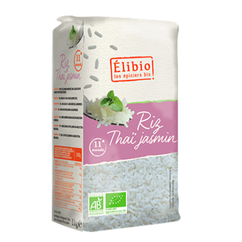 Riz thaï jasmin blanc bio, Elibio, 1kg*