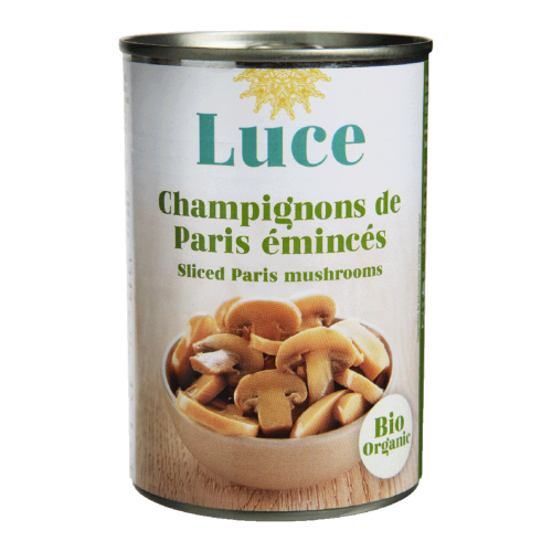 Champignons de Paris émincés, Luce, 400g*