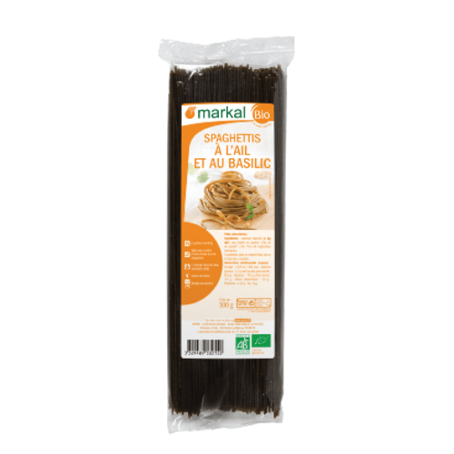 Spaghettis à l'ail et au basilic, Markal, 500g*