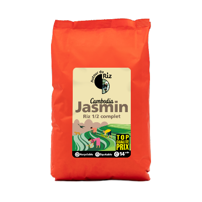 Riz Jasmin 1/2 complet Commerce équitable, Autour du Riz, 2kg