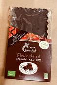 Tablette 87 % à la Fleur de sel, Façon Chocolat