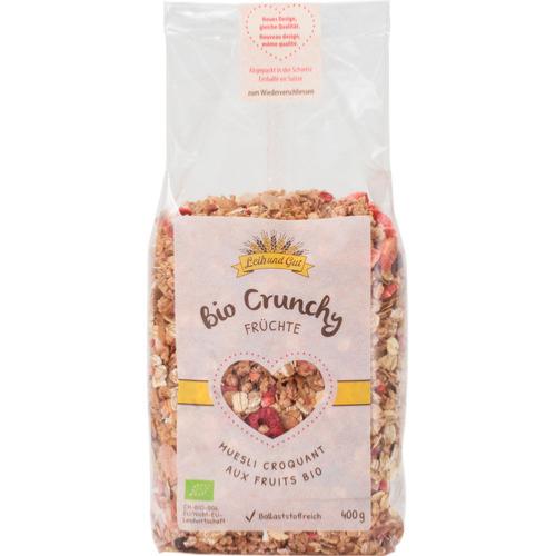 Crunchy aux fruits BIO, Leib und Gut, 400g*
