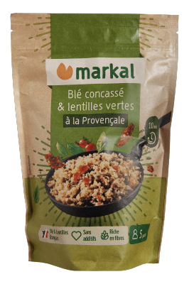 Mix à la provençale boulgour de blé & lentilles vertes, Markal, 350g