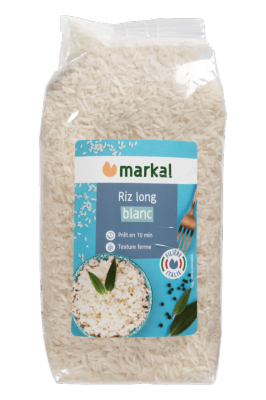 Riz long blanc, Markal, 1kg