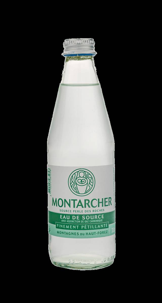 Eau de source pétillante, Montarcher, 33cl