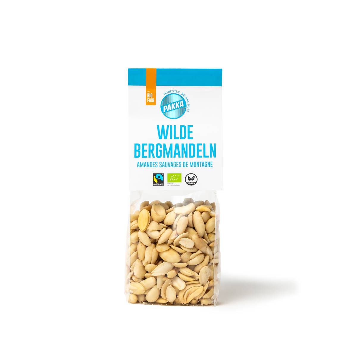 Amandes sauvages de montagne blanchies, Pakka, 150g*