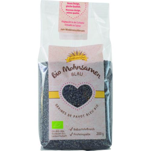 Graines de pavot bleu BIO, Leib und Gut, 200g*