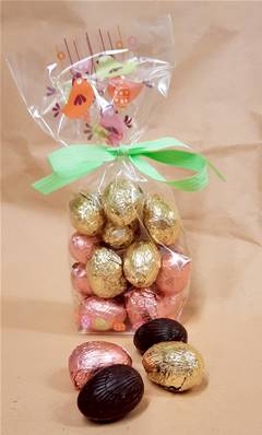 Petits œufs mixtes Praliné+Framboise, Façon Chocolat, 120g