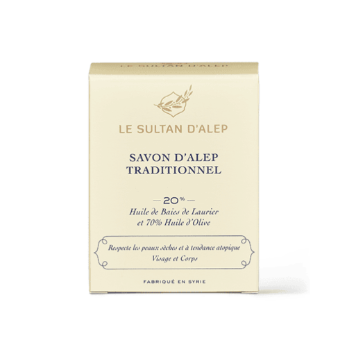 Savon d’Alep 20% de baies de laurier, Le Sultan d’Alep, 200g*