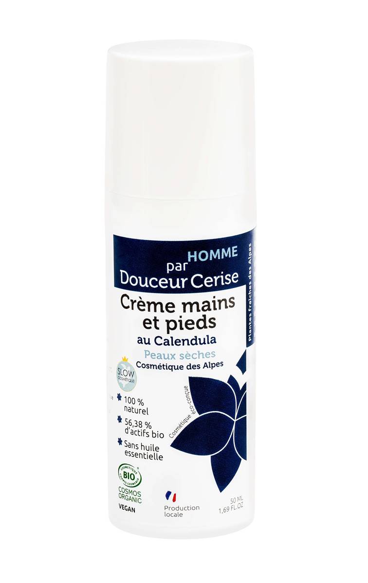 Crème Mains Et Pieds Homme, Douceur Cerise, 50ml