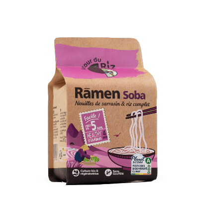 Ramen Soba Sarrasin & riz complet, Autour du Riz, 280g