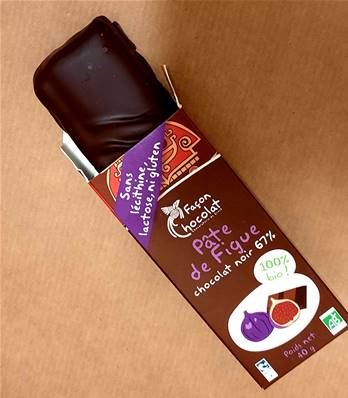 Barre pâte de figues, Façon Chocolat