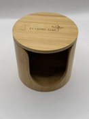 Support pour tampons de maquillage en bambou