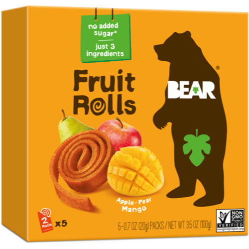 Fruit Rolls Mango, Bear, 5x20g