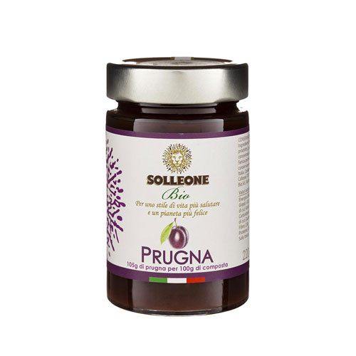 Pâte à tartiner de prunes, Solleone Bio, 220g*